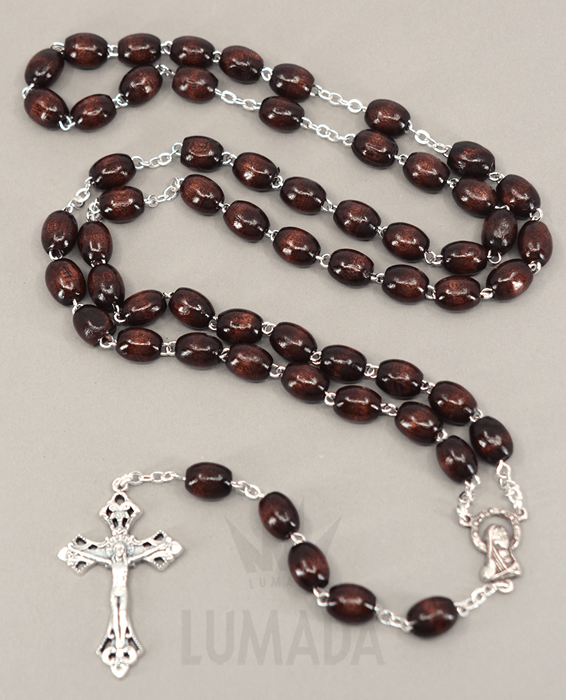 Picture of WOODEN ROSARY BROWN RL106M