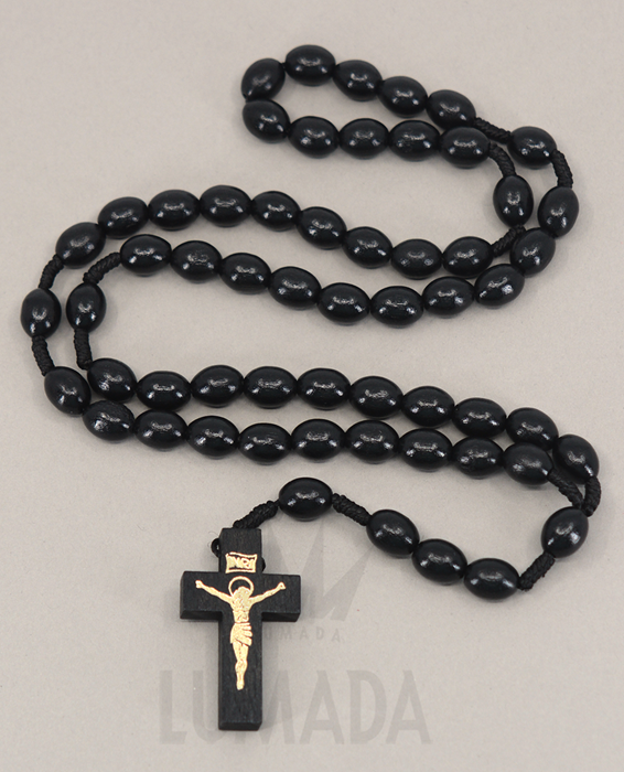 Picture of WOODEN ROSARY BLACK RLC014