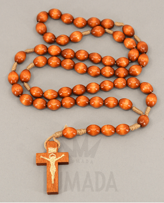 Afbeeldingen van WOODEN ROSARY BROWN RLC012