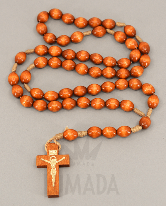 Afbeelding van WOODEN ROSARY BROWN RLC012