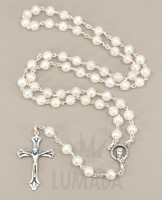 Foto de PLASTIC ROSARY PEARL RP051