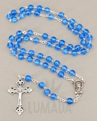 Bild von PLASTIC ROSARY BLUE RP050