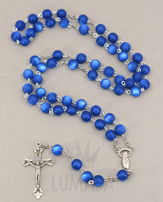 Picture of PLASTIC ROSARY BLUE RP033