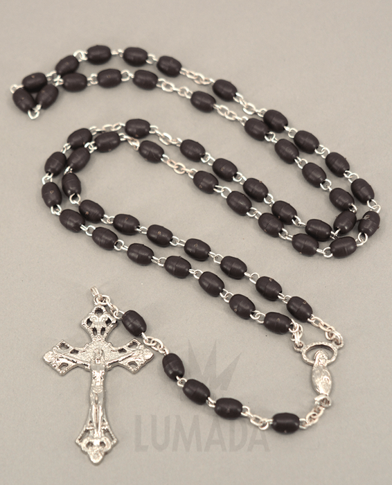 Picture of PLASTIC ROSARY BROWN RP053
