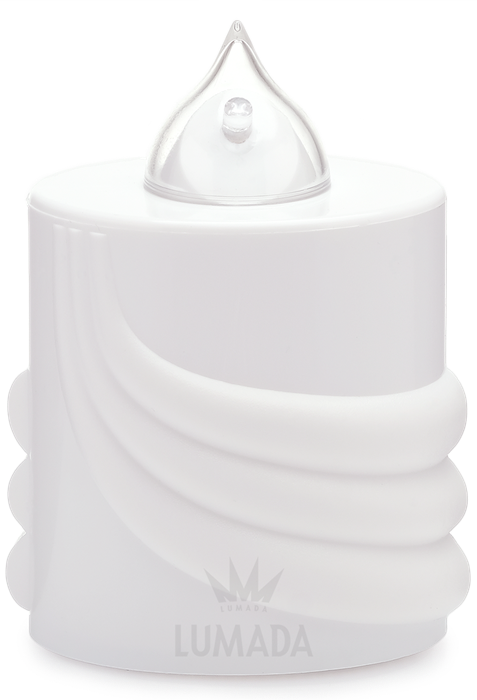 Bild von KERZE LUMADA VDS300 WEISS (RO/FLACK.)  - SKU: VDS300B-1