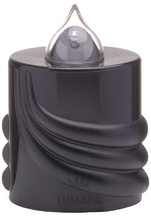 Bild von KERZE LUMADA VDS300 SCHWARZ (RO/FLACK.)  - SKU: VDS300C-1