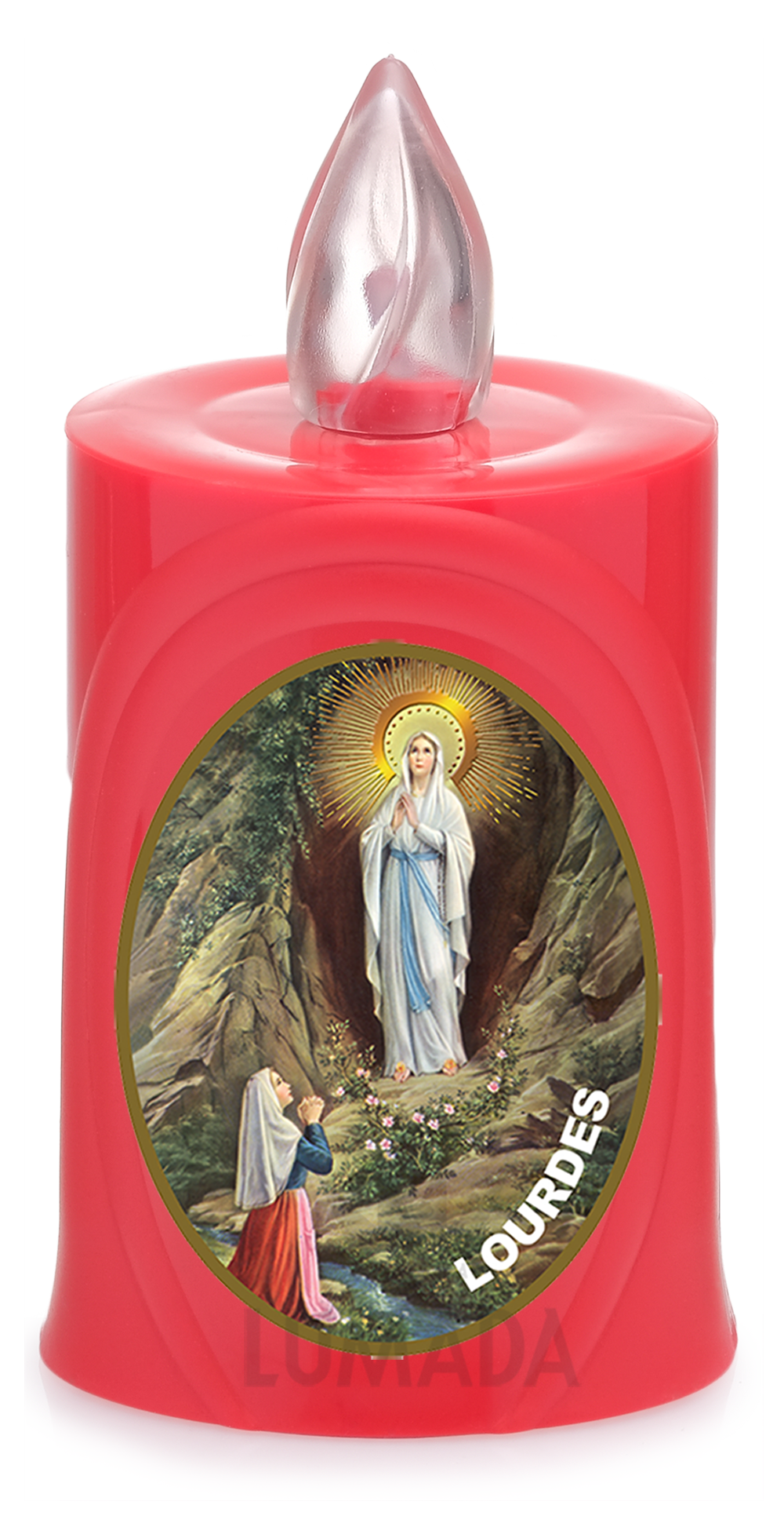 SVEČA LUMADA LEU-050 RDEČA (RFL) D08 LOURDES (UPORABI IN ZAVRZI )