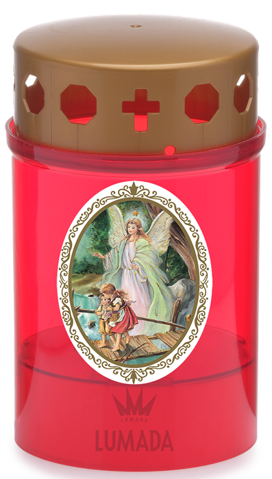 SVEČA LUMADA VKU06 RDEČA (RU/PLAMEN)  D10 ANGEL  - SKU: VKU06R-6D10